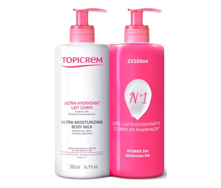 Topicrem Ultra-Hydratant Lait Corps 2x500ml