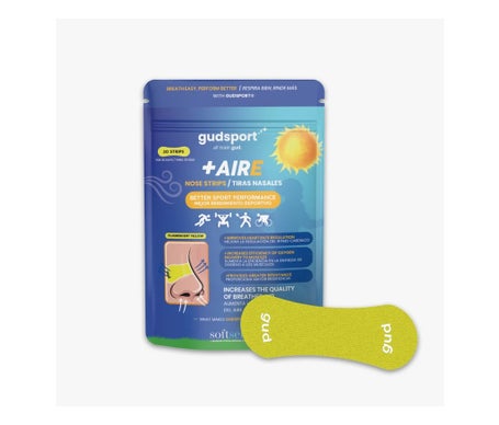 Gudslip Gudsport +Aire Bandelettes Nasales Jaune 30 Unités