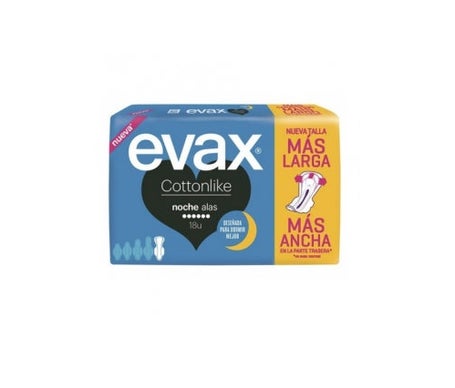 Evax Cottonlike Night Wings Pads 18 pcs