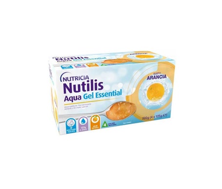 Nutilis Pack Aqua Essential Eau Gélifiée Orange 4x125g