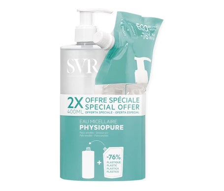 SVR Physiopure Eau Micellaire 400ml + Éco-Recharge 400ml