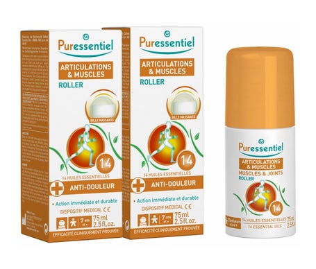 Puressentiel Articulations & Muscles Roller 14 Huiles Essentielles 2x75ml