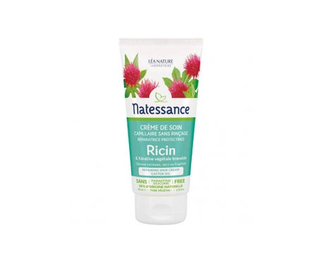 Natessance Crème De Soin Capillaire Sans Rinçage Au Ricin 100 ml