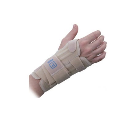 Bracelet court court droit beige Am203 Taille L (18-22cm)