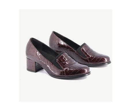 Gibaud Chaussure Femme Ancona Bordeaux Croco T39 1 Paire
