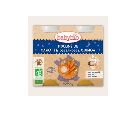 Babybio Petits pots Menu Légumes & Quinoa Bio dès 8 mois 2 x 200 g