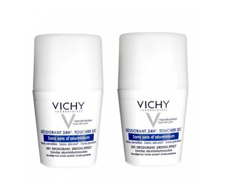 Vichy Déodorant Sans Sels d'Aluminium Rollon 50ml lot de 2