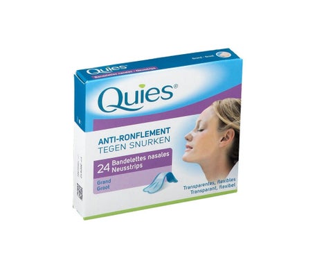 Quies Bandelettes Nasales Anti-Ronflement Taille L 24 Unités