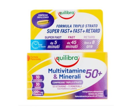Equilibra Multivitamines et Minéraux 50+ 30comp