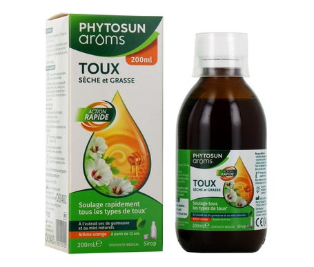 Phytosun Arôms Sirop Toux Sèche Et Grasse 200ml