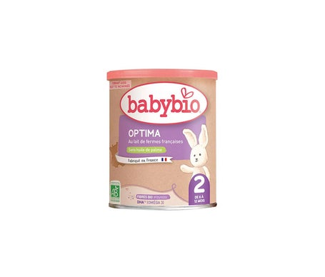 BabyBio Optima 2 avec Fibres 6 à 12 Mois 400 g