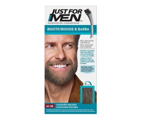 Just For Men Gel colorant brun foncé pour moustache et barbe 30 ml