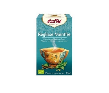 Yogi Tea Infusion Bio Réglisse Menthe 17 sachets 30,6g