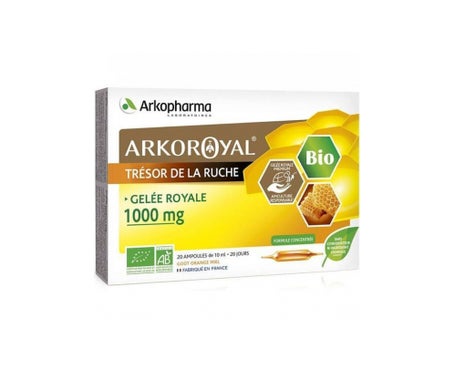 Arkopharma Arkoroyal Gelée Royale 1000mg Bio 20 Ampoules