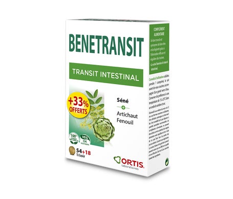 Ortis Benetransit Transit Intestinal 72 Comprimés