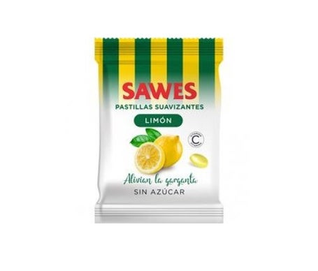 Sawes Comprimés balsamiques sans sucre, aromatisés au citron et contenant de la vitamine C, en sachet de 50 g
