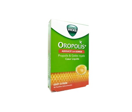 Vicks Oropolis Propolis & Gelée Royale Coeur Liquide 16 Pastilles