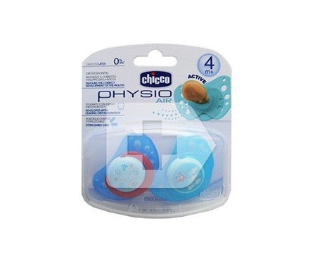 Bleu Chicco™ Sucette Anatomique En Silicone Physio 4M+ 2Uds Taille 2