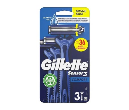 Gillette Sensor 3 Comfort Rasoir Jetable 3uts