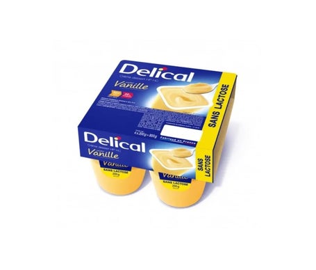 Delical Crème Dessert Hp HC Sans Lactose Vanille 4x200g