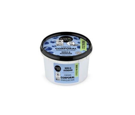 Organic Shop Crema Corporal Enriquecida Arándano y Mora 250ml