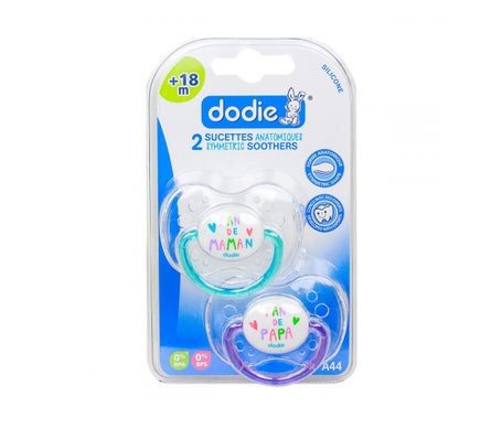 Dodie Sucette Anatomique Silicone Duo Fan +18mois