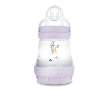 MAM Easy Start Nature Biberon Anti‑Colique Débit 1 Lilas 160ml