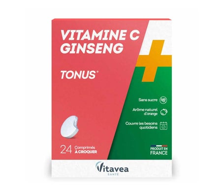 Vitavea Santé Vitamine C + Ginseng Tonus 24 Comprimés