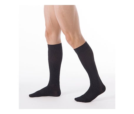 Dynaven 2 Chaussette Fin Homme Noir Long Taille L- 1 Paire