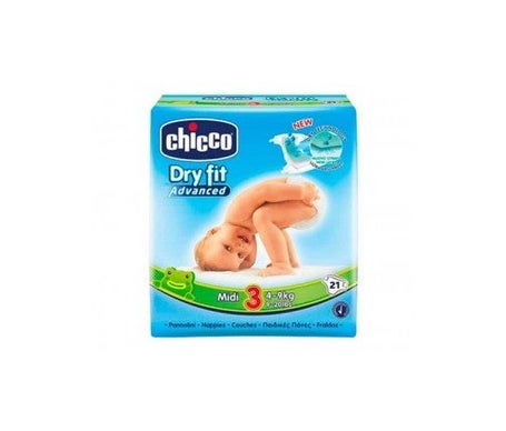 Chicco Dry Fit Midi Diapers 4-9 Kg 21uds 21uds