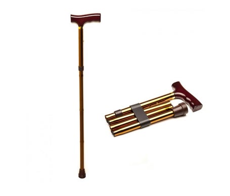 Prim BÃ©quille Pliante Aluminium PoignÃ©e Droite Bronze 1ut