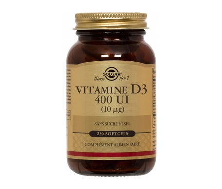 Solgar Vitamine D3 400 Ui (10Mcg) 250 gélules