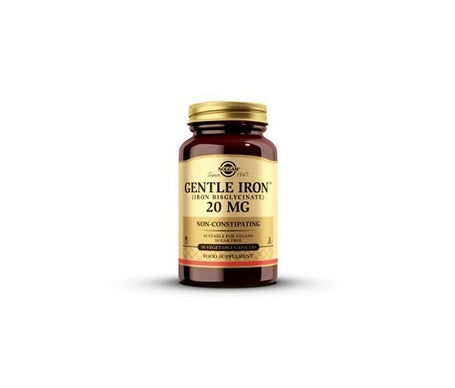 Solgar Gentle Iron Fer Doux 20mg 90 gélules végétales