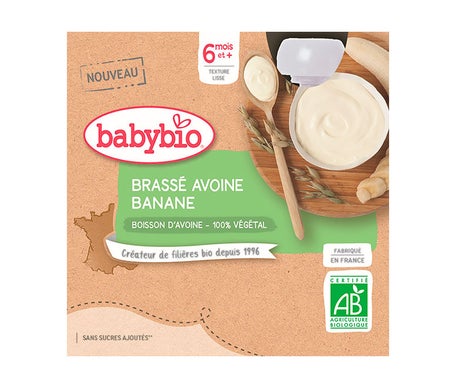 BabyBio GourdesBrasse Avoine Banana 4uts 85g