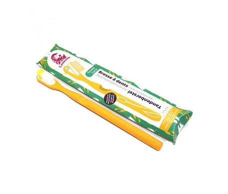 LAMAZUNA Brosse &agrave; dents &eacute;cologique rechargeable Jaune 