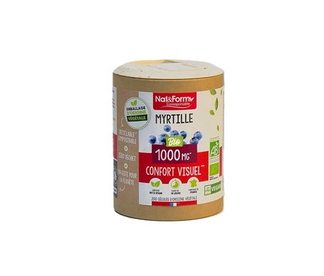 Nat&Form Myrtille Bio 200 Gélules
