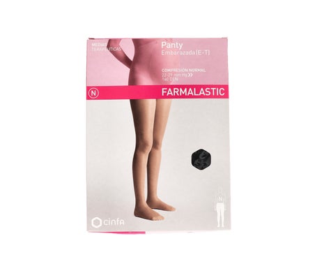 Farmalastic Collants Pour Femmes Enceintes (E-T) Compression Normale Noir TM