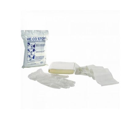 He.Co Stop Coussin Compressif Stérile + Gant Vinilo M 2 Paires