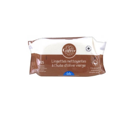 Gifrer Bébé Lingettes Nettoyantes À L'Huile D'Olive Vierge 25 Lingettes