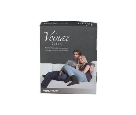 Veinax Coton Chaussette Homme Noir TN3 1 Paire-image