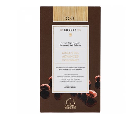 Korres Coloration Permanente Huile D'Argan Blond Platine 10.0
