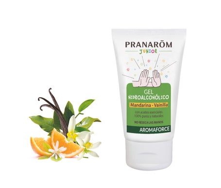 Pranarôm Gel Hydroalcoolique Junior Mandarine Vanille 50ml