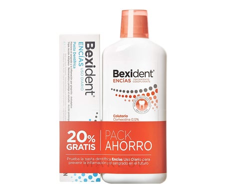Bexident Pack Bain de bouche 500ml +Pasta 75ml