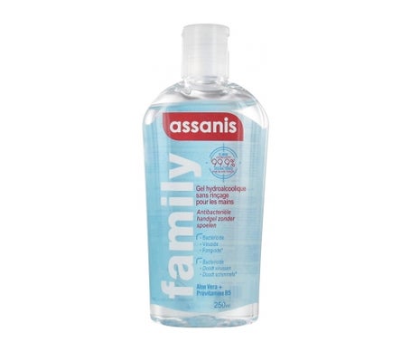 Assanis Gel Hydroalcoolique sans Rinçage Familiar 250ml