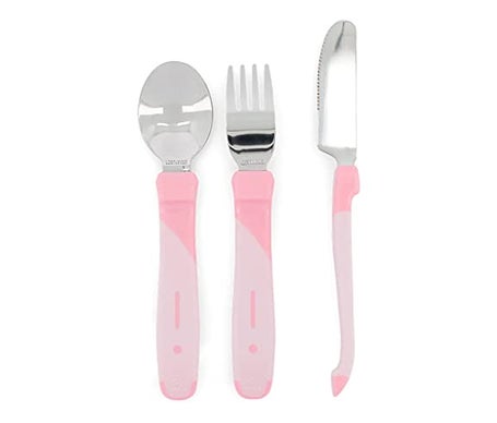 Set de couverts Twistshake 12 Mois Rose