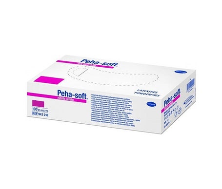 Gants en nitrile Peha-Soft jetables, taille blanche S 100pcs
