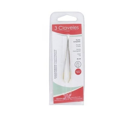 3 oeillets griffe de crabe pointe dorée 8cm 1ud