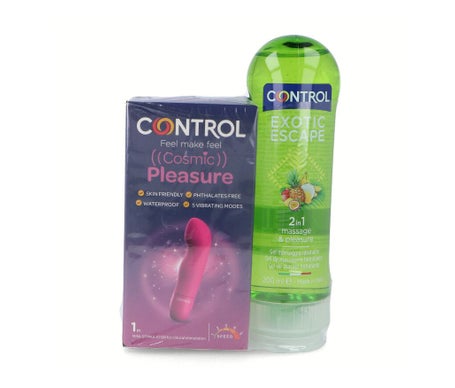 Control Pack Presevativos Pleasure Cosmic + Lubricante 2en1