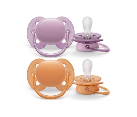 Philips Avent Chupete Ultra Soft 6-18m Rosa 2uds