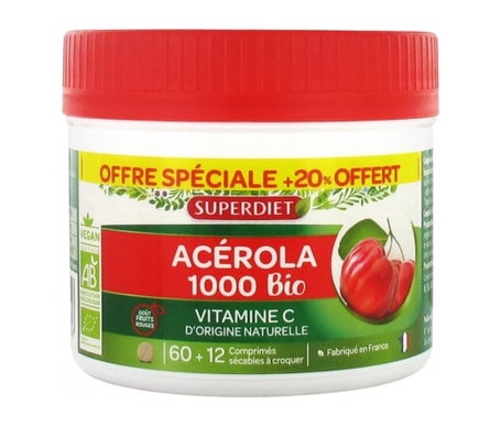 Superdiet Acerola 1000 Bio 72comp